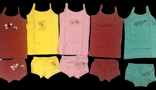 جونيور JUNIOR طقم هوت شورت بناتي الوان