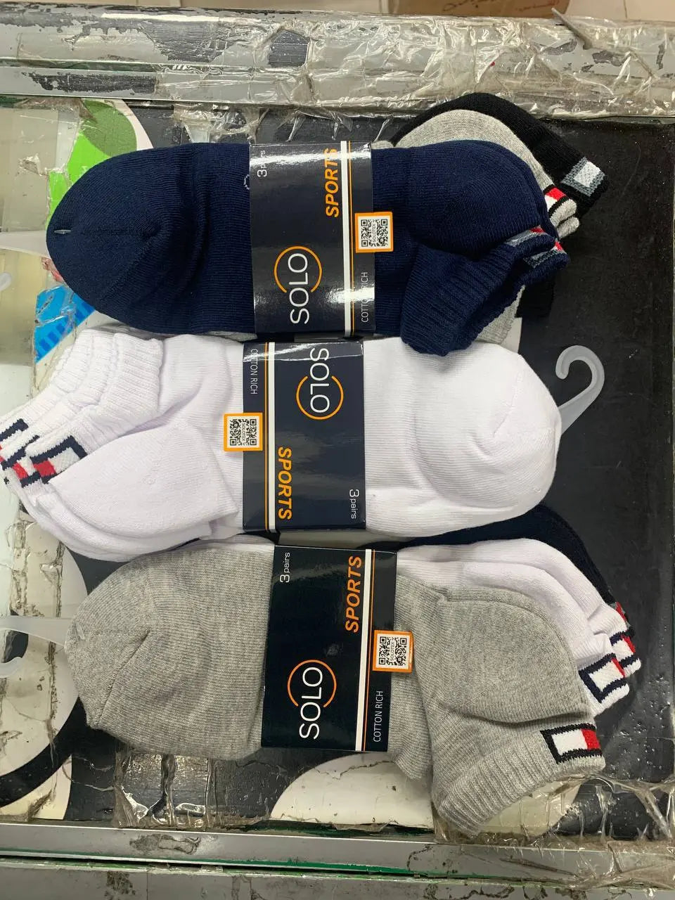سولو شرابات سوكيت او هاف سوكيت تومي رجالي بوز وكعب الباكيت ٣ شرابات