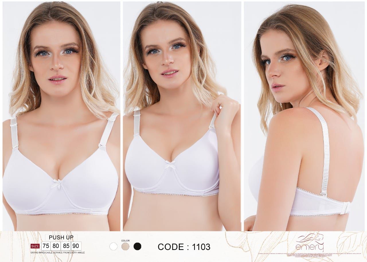 emery push up bra full cup with wire مبطن بحديده بوش اب كب كامل 1103
