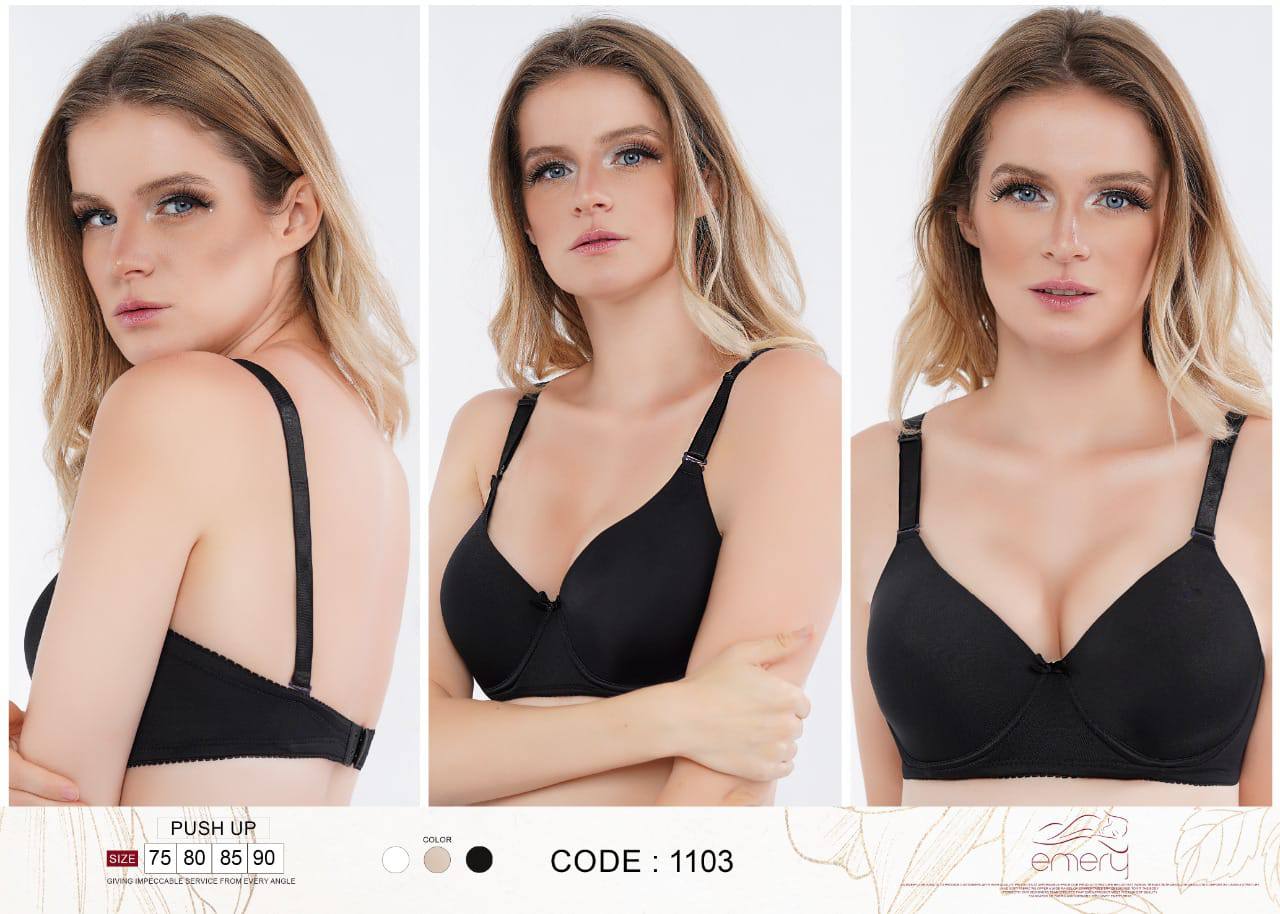 emery push up bra full cup with wire مبطن بحديده بوش اب كب كامل 1103