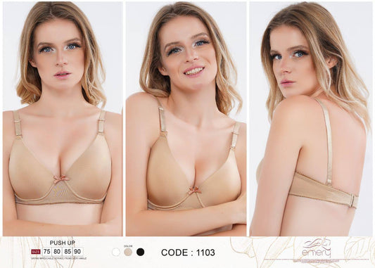 emery push up bra full cup with wire مبطن بحديده بوش اب كب كامل 1103