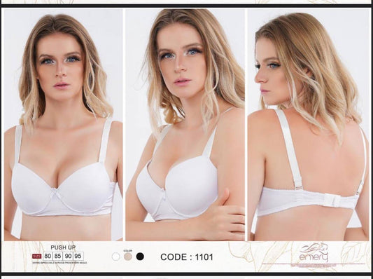 emery push up  bra cup with wire microfiber 1101 مبطن بحديده بوش اب